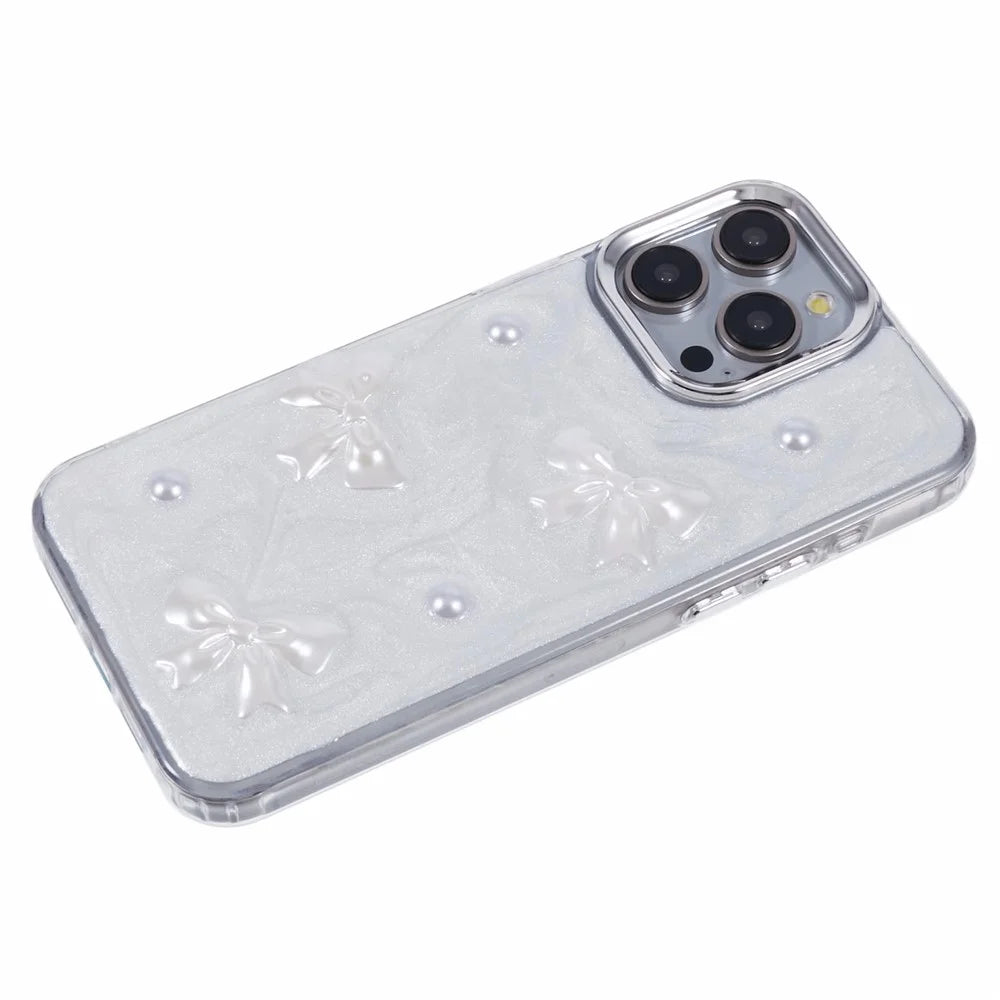 YH Series For iPhone 12 / 12 Pro Case 3D Epoxy TPU Personalized Mobile Phone Cover - Bowknot - 5