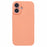 For iPhone 16 Case Fiber Lining TPU Soft Touch Phone Cover Drop Protection - Orange - 3