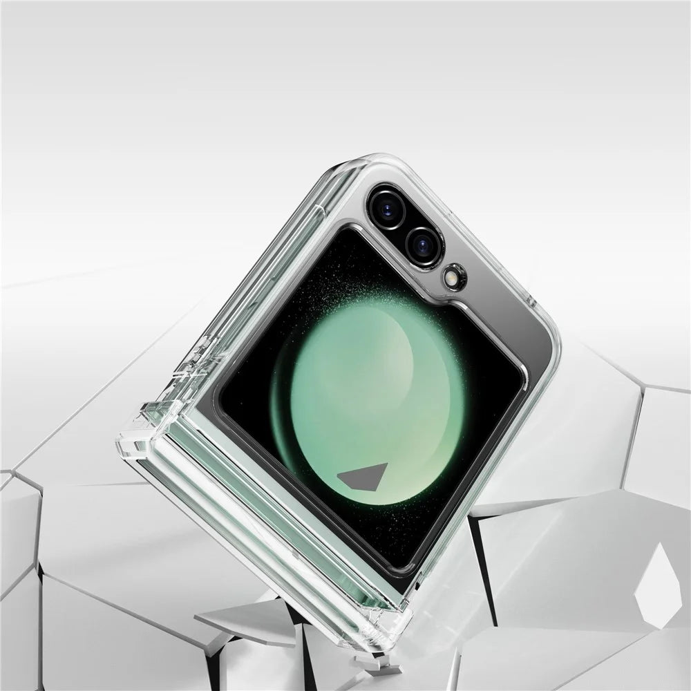 For Samsung Galaxy Z Flip7 FE 5G / Z Flip6 5G Magnetic Clear Case TPU+PC Airbag Protective Phone Cover - 3