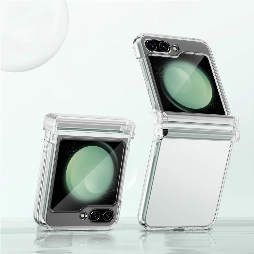 For Samsung Galaxy Z Flip7 FE 5G / Z Flip6 5G Magnetic Clear Case TPU+PC Airbag Protective Phone Cover - 6