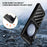 For Samsung Galaxy Z Flip5 5G Case Hinge Protection TPU+PC Electroplating Cover - Black - 3