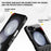 For Samsung Galaxy Z Flip5 5G Case Hinge Protection TPU+PC Electroplating Cover - Black - 5