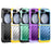For Samsung Galaxy Z Flip5 5G Case Hinge Protection TPU+PC Electroplating Cover - Black - 7