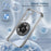 For Samsung Galaxy S23+ Case Magnetic Case Ring Holder PC+TPU Phone Cover - Transparent Black - 3