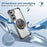 For Samsung Galaxy S23+ Case Magnetic Case Ring Holder PC+TPU Phone Cover - Transparent Black - 5