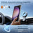 For Samsung Galaxy S23+ Case Magnetic Case Ring Holder PC+TPU Phone Cover - Transparent Black - 7