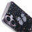 AW Series For iPhone 16 Case Glitter Bling PVC Butterfly TPU Shockproof Phone Cover - Black - 6