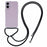 For iPhone 16 Case Reinforced Corners TPU+PC Clear Phone Cover with Lanyard - 1