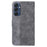 For Samsung Galaxy M35 5G Phone Case Geometry Pattern Leather Flip Wallet Cover - Grey - 7