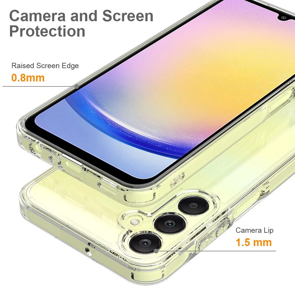 For Samsung Galaxy M35 5G Clear Case TPU+Acrylic Shockproof Phone Cover - 5