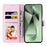 For Samsung Galaxy S24 FE Case RFID Blocking Flower Leather Phone Cover - Butterfly Flower - 2