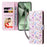For Samsung Galaxy S24 FE Case RFID Blocking Flower Leather Phone Cover - Butterfly Flower - 5