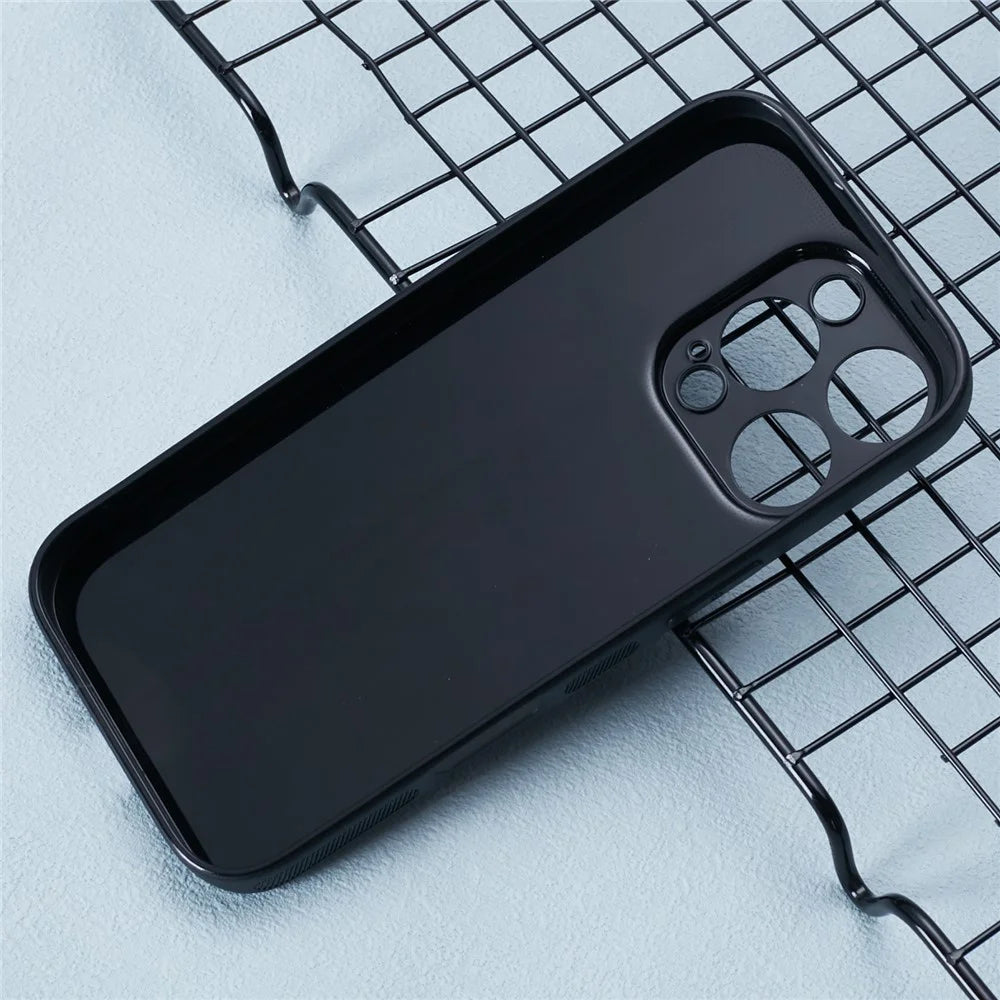 For iPhone 16 Pro Case Flexible TPU Carbon Fiber Texture Shockproof Phone Cover - 4