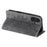 Style-010 For iPhone 16 Case Magnetic Closing Leather Phone Cover Pattern Imprinted - Grey - 4