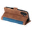 For iPhone 16 Case Vintage Splicing Shockproof Leather Phone Cover - Blue - 3