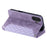 Style 005 For iPhone 16 Case PU Leather Wallet Phone Cover Rhombus Stitching Line - Purple - 4