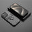 For iPhone 16 Pro Case PC+TPU Ring Kickstand Protective Phone Cover - Black - 6