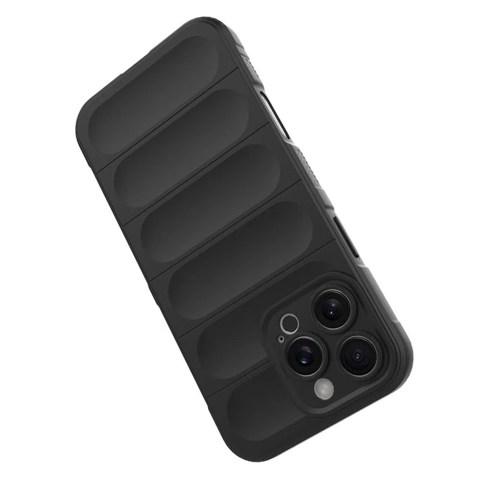 For iPhone 16 Pro Max Case Drop-Proof Protection Flexible TPU Phone Cover - Black - 4