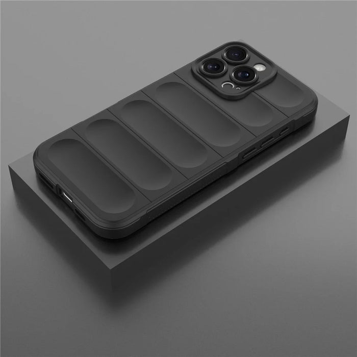 For iPhone 16 Pro Case Anti-Drop TPU Phone Cover Precise Lens Protection - Black - 7