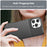 For iPhone 16 Pro Case Twill Texture TPU Shockproof Protective Phone Cover - Black - 5
