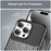 For iPhone 16 Pro Case Twill Texture TPU Shockproof Protective Phone Cover - Black - 6