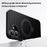 For iPhone 16 Plus Magnetic Case Ring Holder Kickstand PC+TPU Shockproof Phone Cover - Black - 5