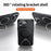 For iPhone 16 Pro Max Magnetic Case Carbon Fiber Texture PC+TPU Phone Cover Rotatable Kickstand - Black - 2