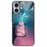 For iPhone 16 Case Tempered Glass+TPU Phone Protector Pattern Printing - Bottle Jellyfish - 1