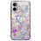 For iPhone 16 Plus Case Pattern Printed Tempered Glass+TPU Anti-Drop Phone Cover - Brilliant Heart - 1