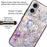 For iPhone 16 Plus Case Pattern Printed Tempered Glass+TPU Anti-Drop Phone Cover - Brilliant Heart - 2