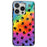 For iPhone 16 Pro Case Tempered Glass+TPU Pattern Printed Phone Shell - Footprint - 1