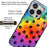 For iPhone 16 Pro Case Tempered Glass+TPU Pattern Printed Phone Shell - Footprint - 2