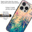 For iPhone 16 Pro Max Case Tempered Glass+TPU Phone Cover Pattern Printed - Tree - 2