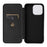 For iPhone 16 Pro Case PU Leather Carbon Fiber Texture Phone Cover Magnetic Closure - Black - 5