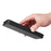 For iPhone 16 Pro Case PU Leather Carbon Fiber Texture Phone Cover Magnetic Closure - Black - 6