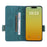For iPhone 16 Pro Max Case Leather Folio Stand Phone Cover Hardware Decor - Blue - 2