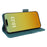 For iPhone 16 Pro Max Case Leather Folio Stand Phone Cover Hardware Decor - Blue - 3