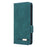 For iPhone 16 Pro Max Case Leather Folio Stand Phone Cover Hardware Decor - Blue - 6
