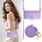 DF-011 For iPhone 16 Pro Case Leather Phone Cover with Card Slots, Zipper Pocket - Purple - 5