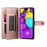 DF-011 For iPhone 16 Case Anti-Drop Leather Wallet Phone Cover with Long / Short Straps - Pink - 2