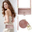 DF-011 For iPhone 16 Case Anti-Drop Leather Wallet Phone Cover with Long / Short Straps - Pink - 5
