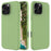 For iPhone 16 Pro Max Case Anti-Drop Liquid Silicone Soft Lining Back Phone Cover - Mint Green - 1