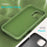 For iPhone 16 Pro Max Case Anti-Drop Liquid Silicone Soft Lining Back Phone Cover - Mint Green - 6