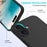 For iPhone 16 Plus Case Liquid Silicone Soft Lining Back Phone Cover - Black - 2