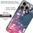 For iPhone 16 Pro Max Shockproof Case Pattern Printed Tempered Glass+TPU Phone Cover - Stripes / Hearts - 2