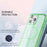 For iPhone 16 Pro Magnetic Case PC+TPU+PET Drop-Proof Clear Phone Cover - Green - 7
