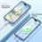 For iPhone 16 Pro Max Case Compatible with MagSafe PC + TPU Clear Phone Cover with PET Screen Film - Blue - 2