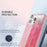 For iPhone 16 Pro Max Case Gradient Feather Pattern PC+TPU Phone Cover Built-In PET Screen Film - Rose - 6