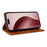 For iPhone 16 Pro Case RFID Blocking PU Leather Folio Flip Phone Cover - Brown - 3