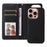 For iPhone 16 Pro Magnetic Case BETOPNICE Detachable PU Leather Phone Cover with Strap - Black - 2